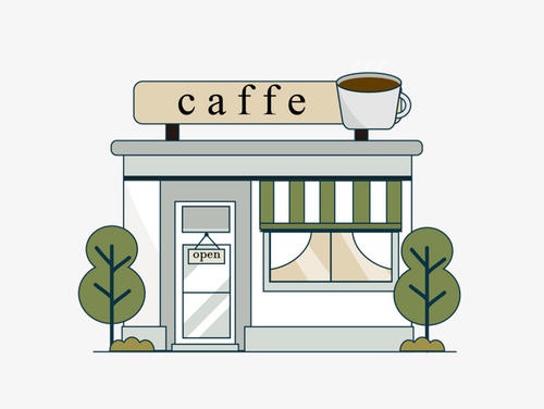 咖啡店背景图动漫图片