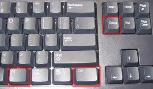 Ctrl+Alt+Del