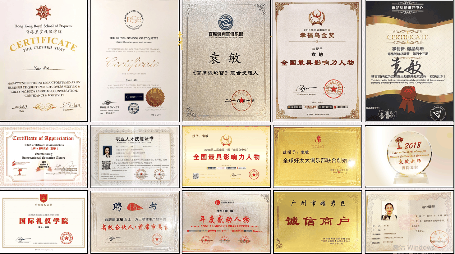 袁敏(华人家风传承大使)